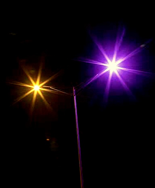 purple street light solution